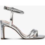 Sølvfarvede Bianco Sommer Sandaler med hæl med rem Hælhøjde 7 - 9 cm Størrelse 37 til Damer 