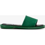 Grønne Bianco Sommer Sandaler med hæl med bred sål med rem Størrelse 39 til Damer på udsalg 