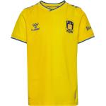 "Bif 23/24 Home Jersey S/S Kids Sport T-shirts Football Shirts Yellow Hummel"