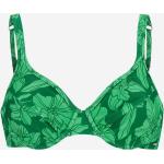 Grønne Bikinitoppe Størrelse XL med Blomstermønster til Damer 
