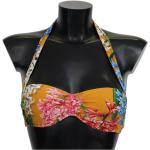 Dolce & Gabbana Bikinitoppe i Nylon Størrelse XL med Blomstermønster til Damer på udsalg 