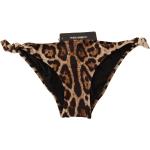 Brune Dolce & Gabbana Bikinitrusser i Nylon Størrelse XXL med Leopard til Damer 