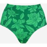 Grønne Bikinitrusser Størrelse XL med Blomstermønster til Damer 