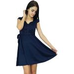 Blå Skater Skater kjoler med V-udskæring Størrelse XL til Damer 
