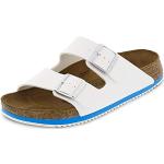 Birkenstock 230124 – 42 – Regular Footbed SUPERLAUF Shoe Arizona Birko Flor White Blue Size 14 – Regular Footbed