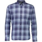 Blå Bison Økologiske Bæredygtige Casual fit skjorter i Bomuld Button down Størrelse XL med Tern til Herrer 