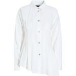 Hvide Bitte Kai Rand Langærmede skjorter i Bomuld Asymmetrisk Størrelse 3 XL til Damer 