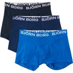 Blå Björn Borg Boksershorts til børn i Jersey Størrelse 140 3 stk på udsalg 