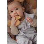 Hvide Økologiske med Flæser Babytøj i Kiper med Flæser med Striber til Piger fra Okker-gokker.com Bæredygtige 