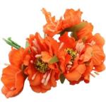 Orange Vaser med Blomstermønster på udsalg 
