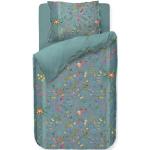 Blomstret sengetøj - 140x200 cm - Petit Fleurs Blue - Sengesæt med 2 i 1 design - 100% bomuld - Pip Studio sengetøj