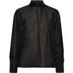Blouse Tops Blouses Long-sleeved Black IVY OAK