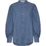 Blå Langærmede skjorter Med lange ærmer Størrelse XL 