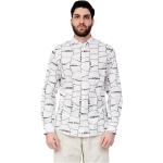 Hvide Armani Exchange Langærmede skjorter i Bomuld Med lange ærmer Størrelse XL til Herrer 