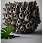BLOWFISH vase - højde 31 cm Grå