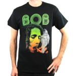 Rockoff Trade Herren Bob Marley Smoking Da ERB T-Shirt, Schwarz, L