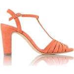 Orange Bæredygtige Sommer Sandaler med hæl Størrelse 41 til Damer 