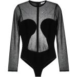 Sorte Alaia Bodysuits i Syntetiske Med lange ærmer Størrelse XL med Prikker til Damer på udsalg 