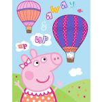 Børnetæppe - Gurli gris - 100x140 cm - Blødt og lækkert Fleece tæppe - Borg Living