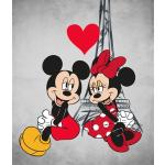 Børnetæppe - Minnie & Mickey Mouse - 120x140 cm - Blødt og lækkert Fleece tæppe - Borg Living