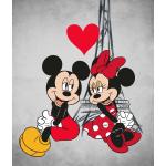 Børnetæppe - Minnie & Mickey Mouse - 120x140 cm - Blødt og lækkert Fleece tæppe - Borg Living