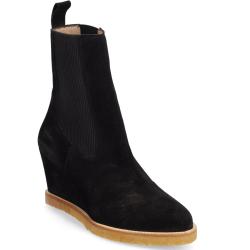 Booties - Wedge Shoes Boots Ankle Boots Ankle Boot - Heel Sort ANGULUS