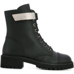 Sorte GIUSEPPE ZANOTTI Læderstøvler i Læder med bred sål Størrelse 38.5 til Damer på udsalg 