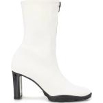 Hvide Elegant Alexander McQueen Stiletstøvler i Læder Hælhøjde over 9 cm Størrelse 38.5 til Damer på udsalg 