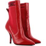 Røde Fendi Læderstøvler i Læder Hælhøjde over 9 cm Størrelse 35 til Damer 
