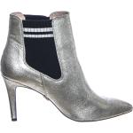 Grå Elegant Buffalo Boots Læderstøvler i Læder Stilethæle Størrelse 41 til Damer på udsalg 