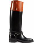 Sorte Gucci Knæhøje støvler i Læder Hælhøjde op til 3 cm Størrelse 39 til Damer på udsalg 