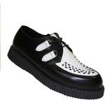 Hvide Retro Boots & Braces Plateau sko i Glat læder Størrelse 37 til Damer 