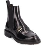 Sorte Klassiske Billi Bi Chelsea støvler med standardsål med rem til Herrer 