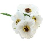 Hvide Bordpynt med Blomstermønster på udsalg 