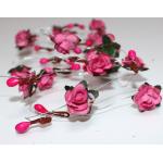 Pinke 120 cm Romantiske Bordpynt med Blomstermønster på udsalg 