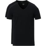 Sorte T-shirts med V-udskæring med korte ærmer Størrelse XL til Herrer 