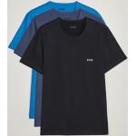 Marineblå HUGO BOSS BOSS Black T-shirts med rund hals med rund udskæring Størrelse XL 3 stk til Herrer på udsalg 