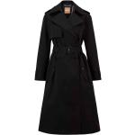Sorte Elegant HUGO BOSS BOSS Trench coats Størrelse XL til Damer 