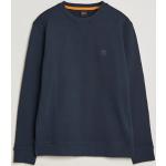 Mørkeblå HUGO BOSS Boss Orange Sweatshirts i Bomuld Størrelse XL til Herrer 