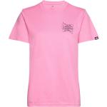 Pinke Sporty adidas Sportswear Kortærmede t-shirts med korte ærmer Størrelse XL 