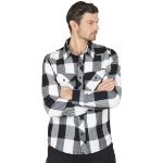 Brandit Skjorte Checkshirt, Sort/Hvid 3XL