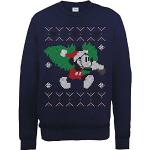Blå Andeby Mickey Mouse Sweatshirts Størrelse XL 