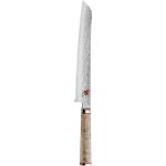 Bread Knife, 23 Cm Home Kitchen Knives & Accessories Bread Knives Brown Miyabi