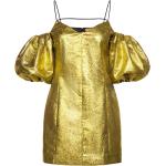 Guldfarvede Stine Goya Aftenkjoler i Organza Størrelse XL til Damer 