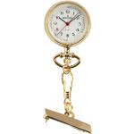 Guldfarvede Sygeplejerske ure med Dato til Herrer 
