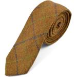 Brune Smalle slips i Uld Størrelse XL med Tern 