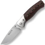 Buck Selkirk Small One-Handed Knife, Liner Lock, Micarta Grips, Stainless Steel Jaws, Stainless Steel Clip