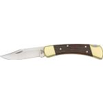 Buck Unisex - Adult 110 Hunter Lockback, Folding Knife, Clip Point Blade, Pocket Knife, Wooden Handle, Carving Knife, 420HC Blade Steel, Sharp Knife for Camping, Outdoor, Fishing, Multicoloured,