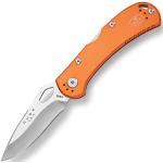 Buck Einhandmesser Spitfire, orange, Stahl 420HC, Back-Lock, Aluminium-Griffschalen, Edelstahl-Clip