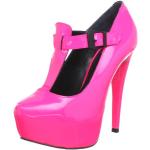 Buffalo London Womens 22963-917 PATENT T-Brace Pink Pink (PINK169) Size: 40
